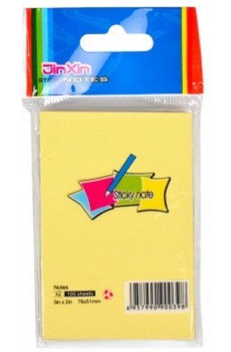 ورق ملاحظات أصفر 3*2 أنش Yellow Post-it Notes 3*2 Inch #3488