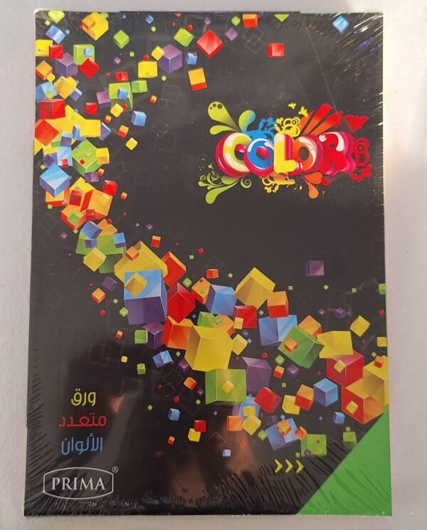 ورق ملون شد 100 بريما Colored paper, 100 sheets, Prima