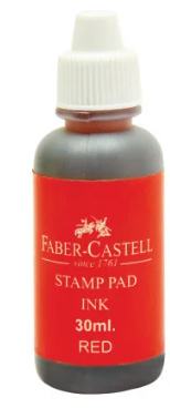 حبر اسطنبة احمر فيبر كاستل stamp pad ink red30m