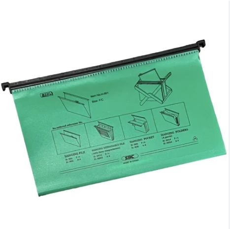 ملف علاقي بلاستيك اخضر