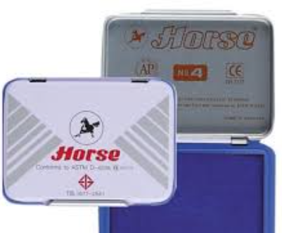 اسطمبة زرقاء Blue stamp horse