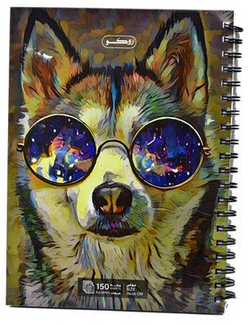 دفتر مربعات 150 سلك غلاف مقوى 150-page graph notebook, wire-bound, hardcover