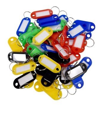 علاق مفاتيح بلاستيك شد 50 حبة Plastic keychain, 50 pieces, 4384