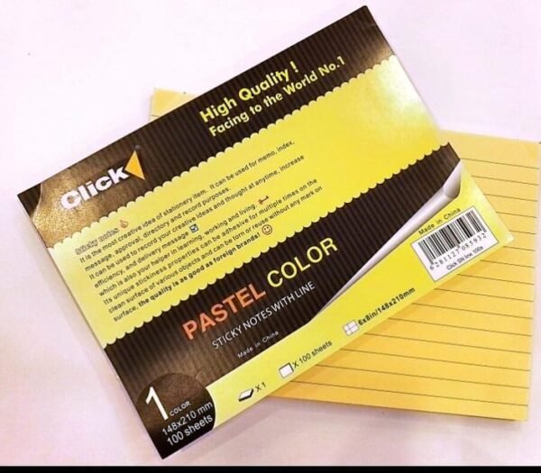 ورق ملاحظات كليك Sticky Notes 148/210 mm #891
