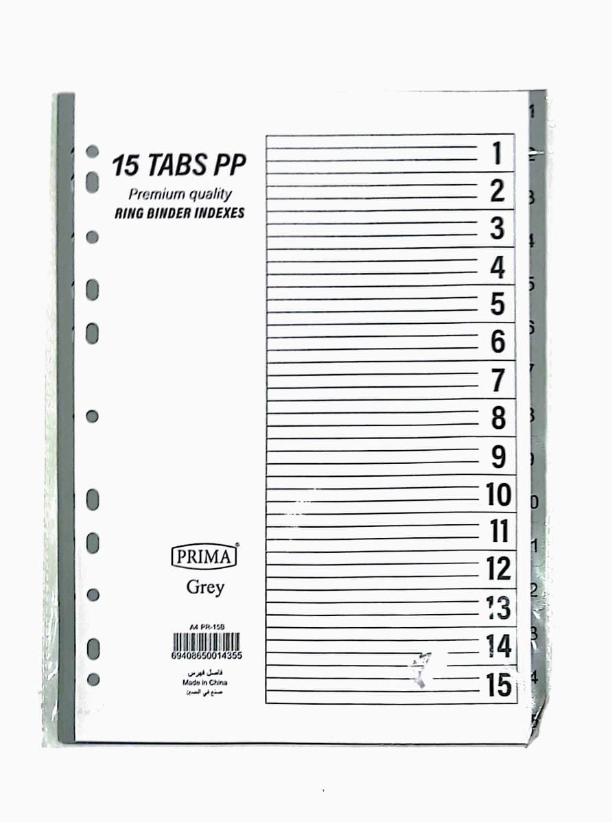 فواصل بلاستيك 15 A4-Plastic dividers #31324