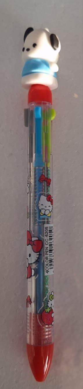 قلم 4 الوان دبدوب 4-color teddy bear pen