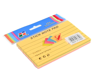 ملاحظات مسطر دنيا برتقالي5*3  Sticky Notes