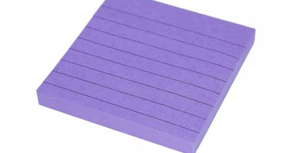 ورق ملاحظات مسطر بنفسجي بريما 3*3  Prima 3*3 Purple Lined Note Paper