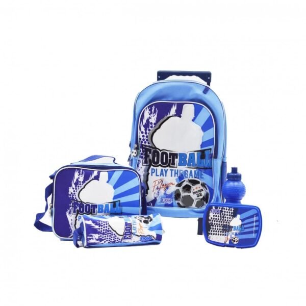 روكو طقم حقيبة ظهر مدرسية بعجلات 5 في 1 ، موديل RQ-UQJM2313TY