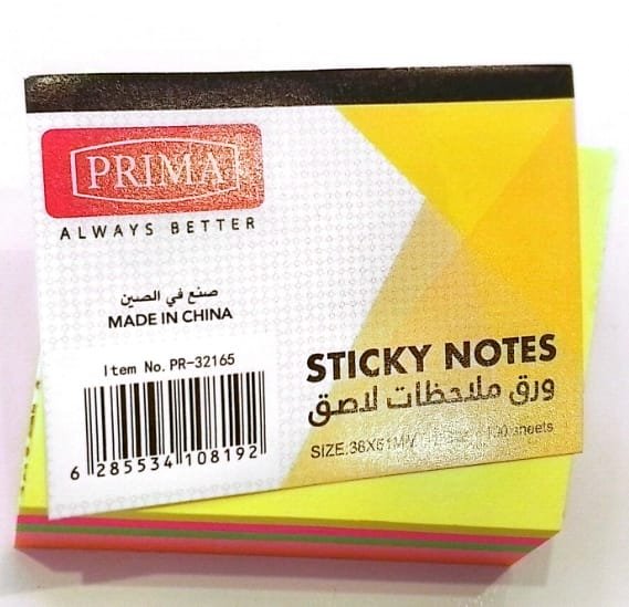 ورق ملاحظات ملون1.5/2 Colored note paper 1.5/2 #4080