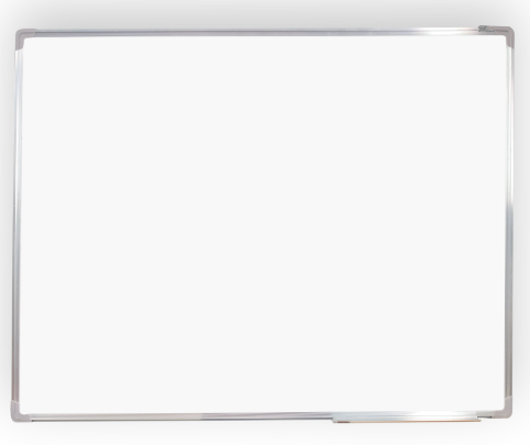 سبورة بيضاء بدون حامل مقاس Whiteboard size 90*120