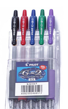 طقم اقلام بايلوت g-2 0.5 مع طقم اقلام اكتب وامسح هدية