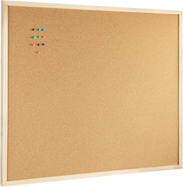 لوحة اعلانات اطار خشب 60/90 wooden frame bulletin board