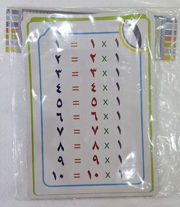 بطاقات جدول ضرب 2055 Multiplication table cards 2055