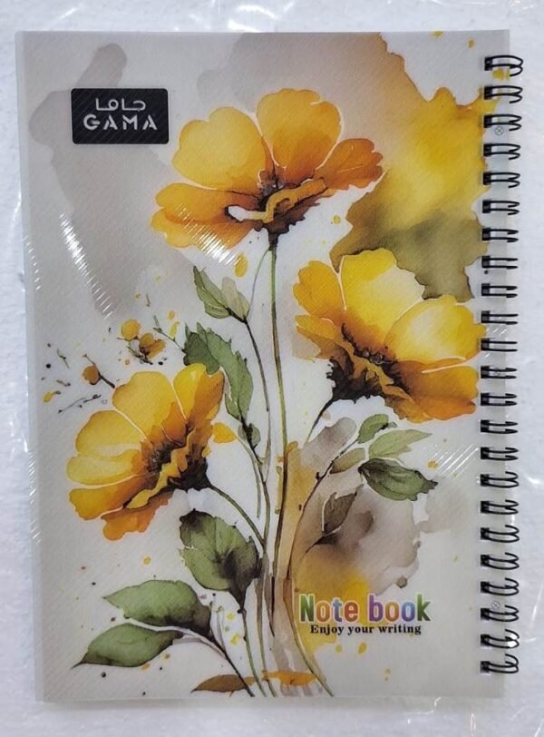 دفتر 60 ورق مربعات جاما سلك 60-page notebook, graph paper, gamma wire binding