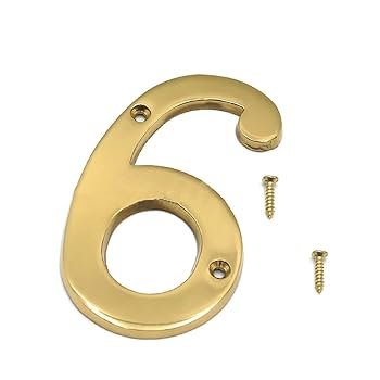 راقام معدنية الرقم 6 نحاسي