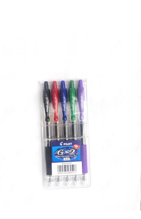 طقم أقلام أزرق5 قلم  Pilot pen set G-2 0.5