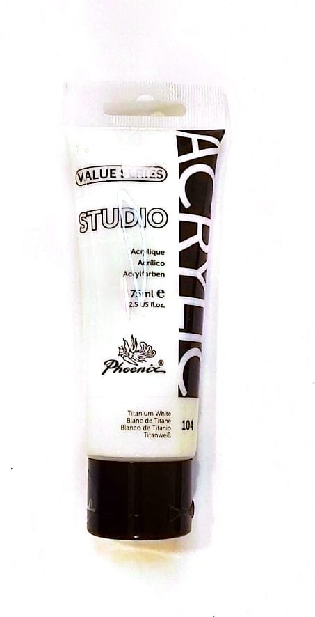 White acrylic colors الوان اكرليك ابيض #41731