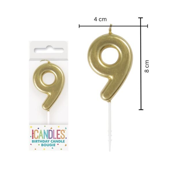 شمع ارقام 9 #30264