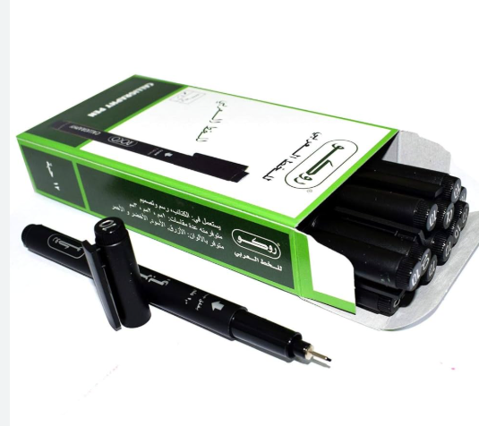 قلم خط عربي اسود calligraphy pen roco black 1.0mm