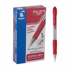 قلم بايلوت احمر pilot super grip m-red