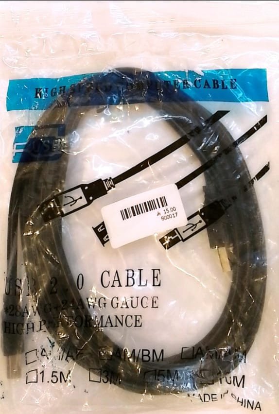 3 meter printer cable كيبل طابعة 3 متر