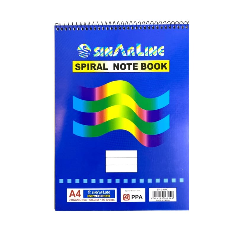 دفتر رسالة سلك 50 ورقة A4 50-sheet spiral letter notebook (A4)