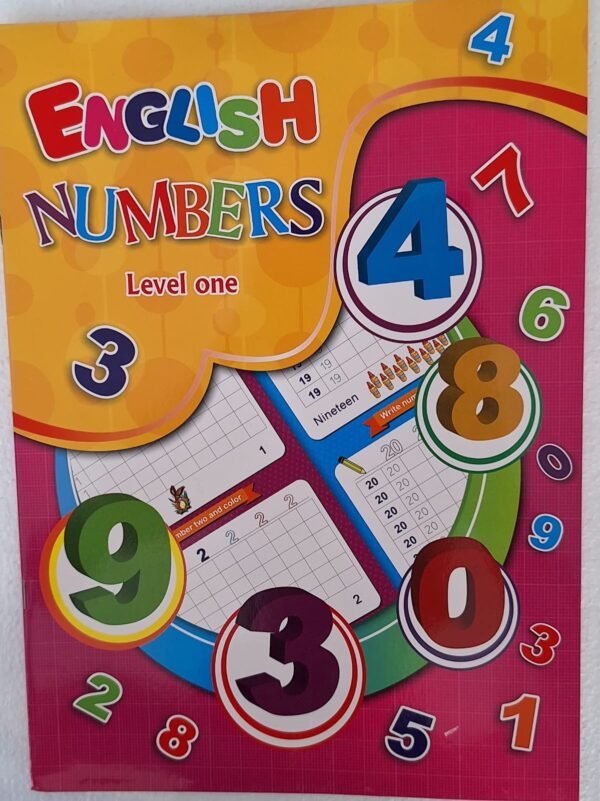 كتاب تعليم الأرقام الانجليزية 1 English Numbers Learning Book 1