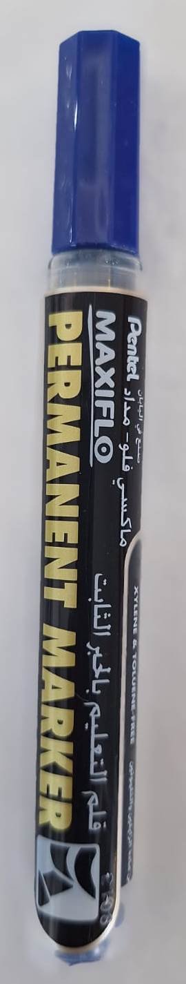 قلم خطاط حبر ثابت أزرق ماكس فلو Max Flow Permanent Ink Calligrapher Pen, Blue