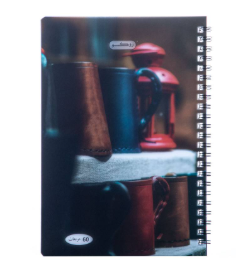 دفتر 60 مربعات روكو سلك  Roco 60-square wire-bound notebook