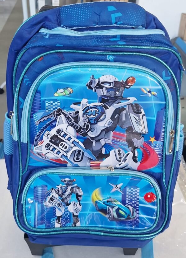 شنطة كفرات ولادى ازرق Boys' blue wheeled bag