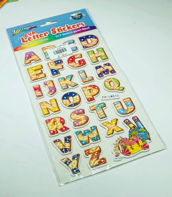 ستيكر حروف انجليزية English letter stickers #41774