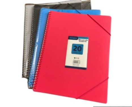 ملف جيب سلك 20 جيب 20 pocket wire pocket file