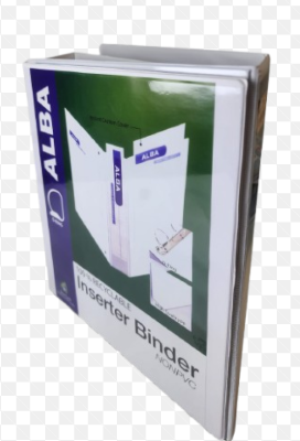 ملف ابيض 2 حلقة 1 انش ALBA--White file, 2 rings, 1 inch