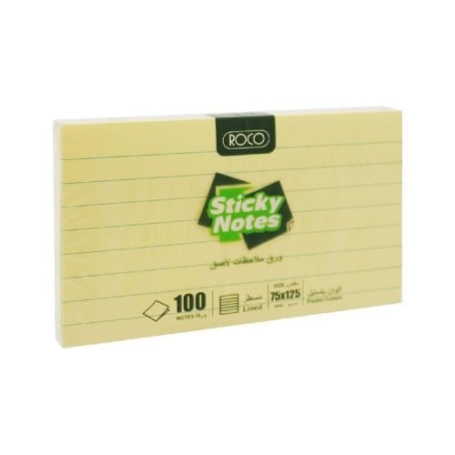 ورق ملاحظات مسطر روكو شد 100 ورقةRoco Ruled Note Paper 100 Sheets