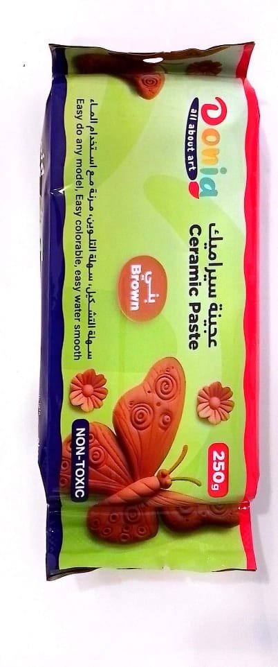 brown ceramic paste عجينة سيراميك بني