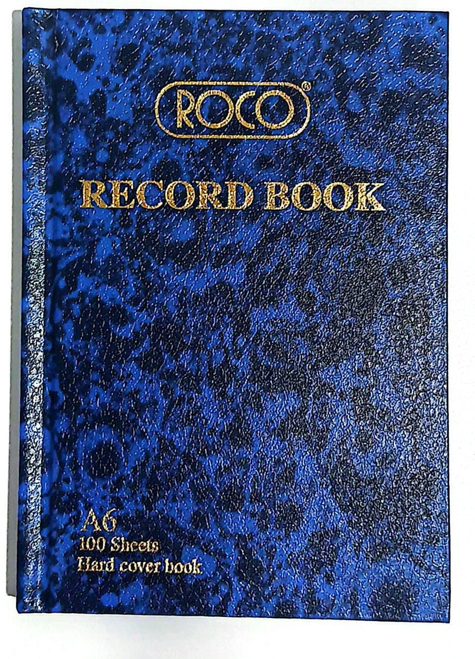 دفتر ريكورد A6 100 ورقة Record book #2163