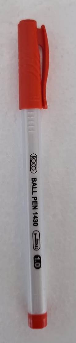 قلم جاف روكو أحمر Roco Red Ballpoint Pen 1430