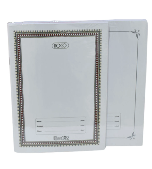 دفتر مجلد روكو 80 عربي غلاف ابيض