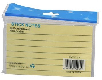 ورق ملاحظات أصفر مسطر 3*3 3*3 yellow lined note paper