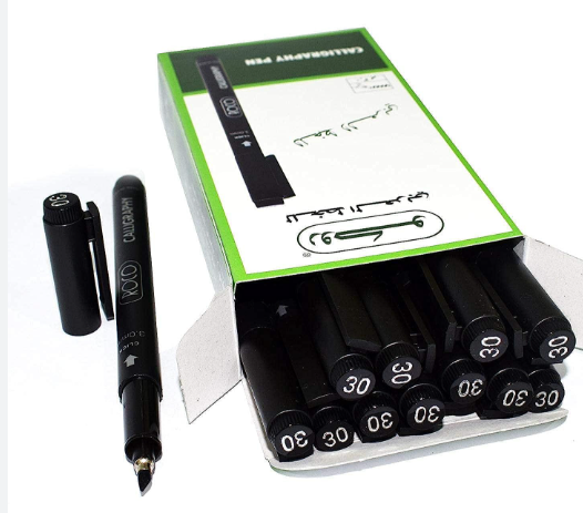 قلم خط عربي اسود calligraphy pen roco black 3.0mm