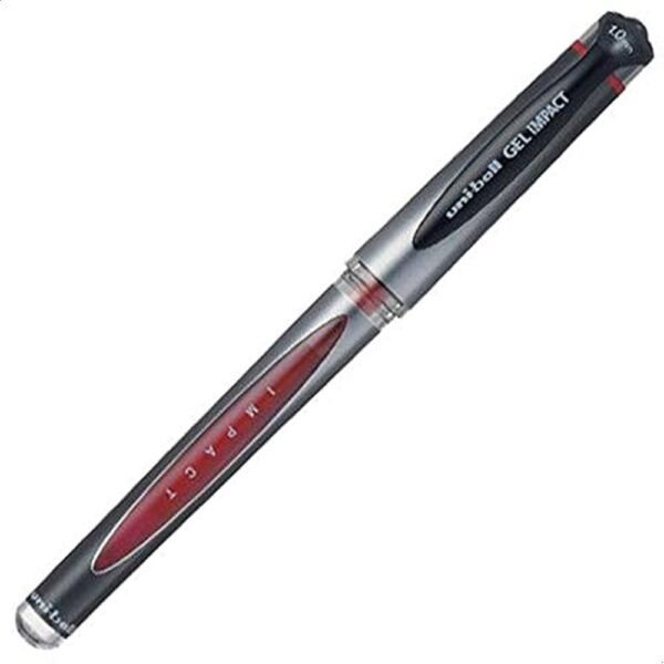 قلم يونى بال جل امباكت  أحمر Uniball Gel Pen 1.0 Red