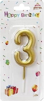 شمع ارقام 3 #30263