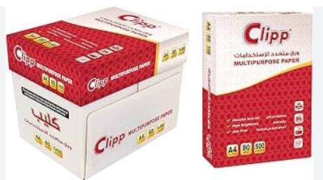 ورق تصوير A4  كليب احمر  Clipp Copy paper