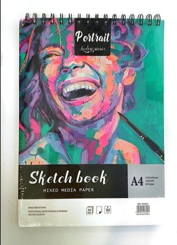 Hardboard face sketchbook كراسة رسم وجه مقوى