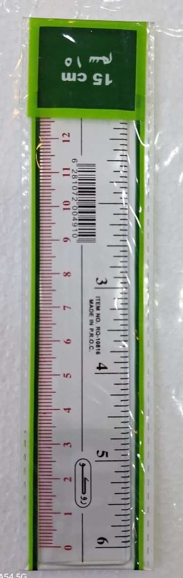 مسطرة روكو 15 سم شفاف 910 Roco 15cm Transparent Ruler 910