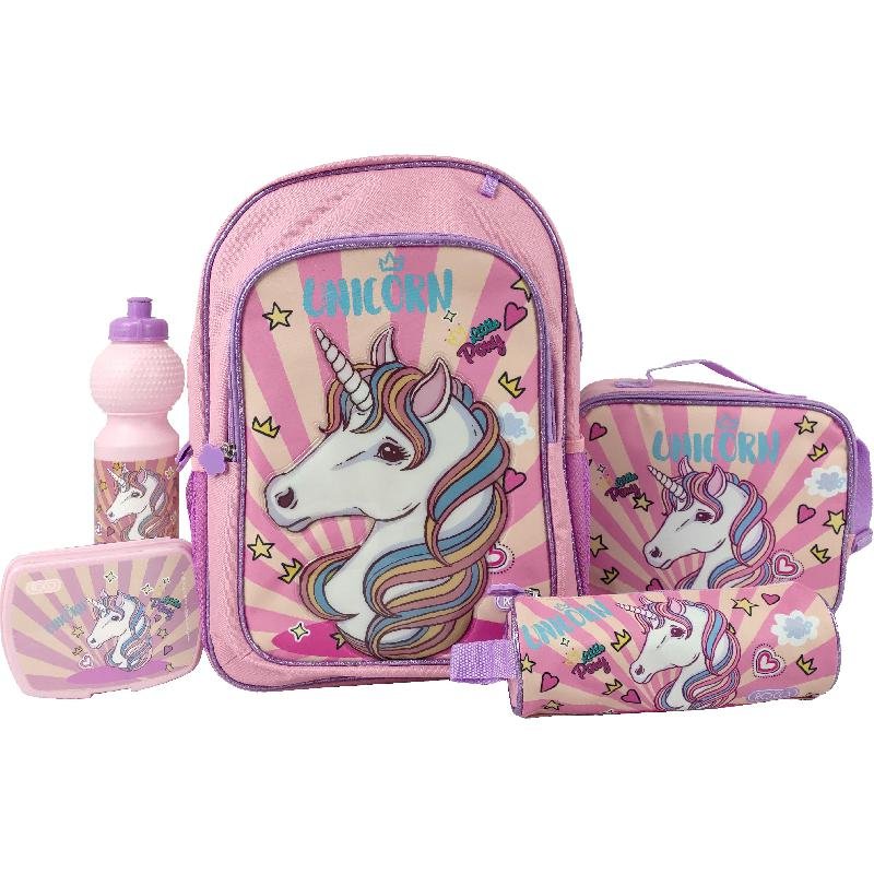 Item 1 of 1 Item 1 of 1 روكو يونيكورن مجموعة قيمة 5 في 1 حقيبة ظهر مع ملحقات