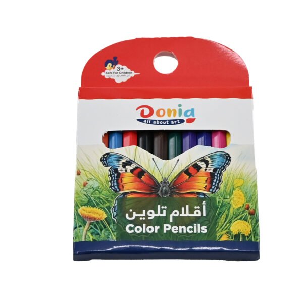 Short wood colors 12 colors الوان حشبية قصيرة 12 لون