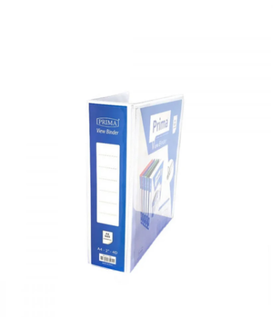 ملف 3 حلقان 2.5 أنش أبيض بريما Prima White 3 Rings 2.5"