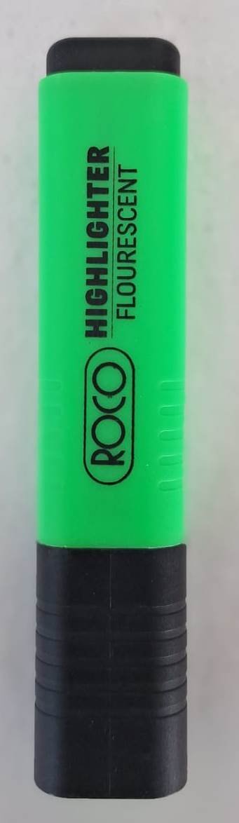 قلم تظهير لون أخضر روكو Green Roco highlighter pen